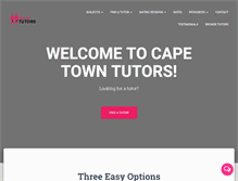 Tablet Screenshot of capetowntutors.com